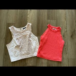 Crop top size small bundle